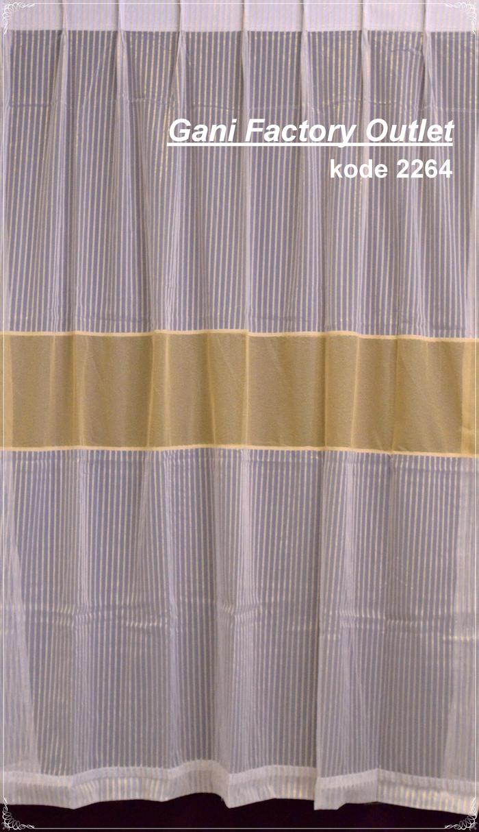 Gambar Vitrage Day Curtain Tirai Plitz Modif Variasi 160 x 100 cm kode 2264 dari GANI FACTORY OUTLET undefined Tokopedia