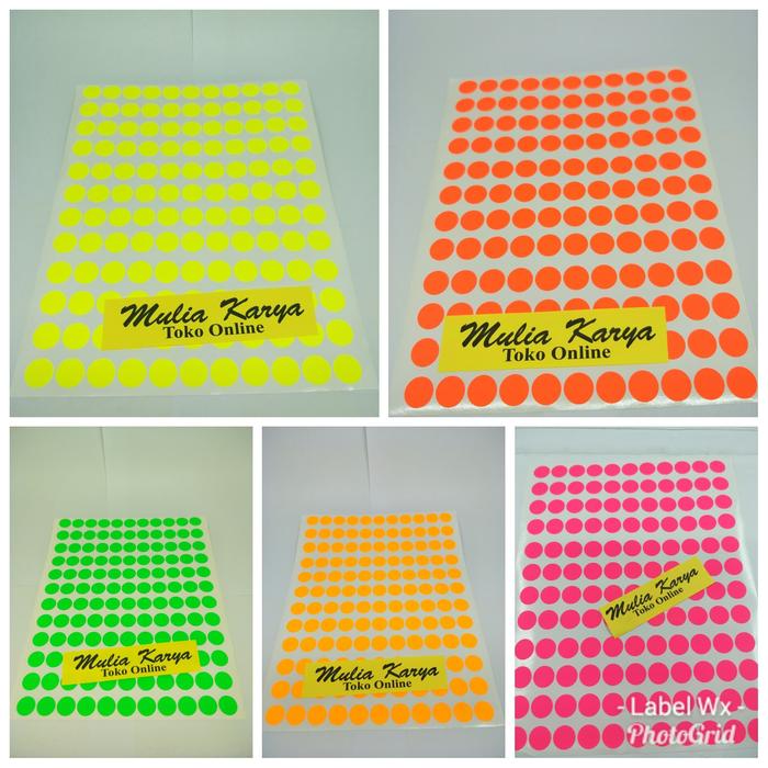 Jual Label Sticker Bulat Warna Warni 13 Mm Bungkus Per Warna Cce Jakarta Utara Mulia Karya Tokopedia