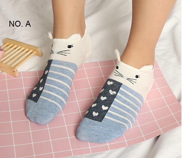 Gambar Koas kaki katun 3d telinga Creative Kawaii - no A dari AGCollectionShop_NEW undefined Tokopedia
