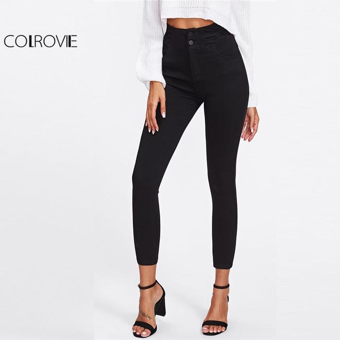 Jual New COLROVIE Black High Waist 