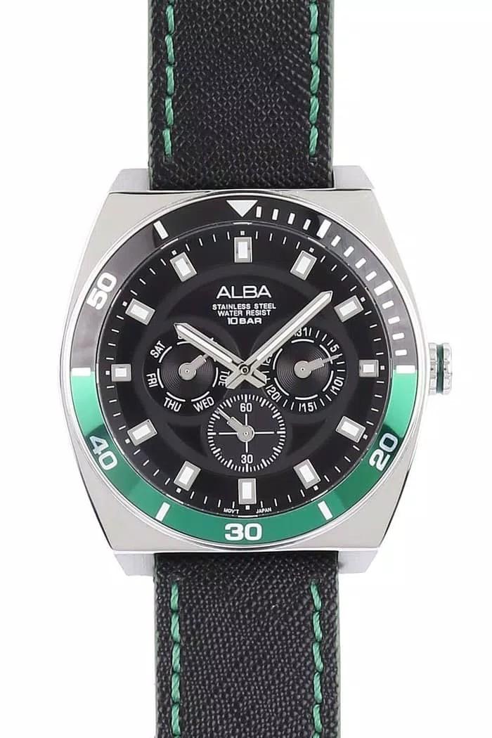 Gambar Alba Men AP6565X1 Jam Tangan Pria AP6565 Green Black Nylon Chronograph dari SunArloji undefined Tokopedia