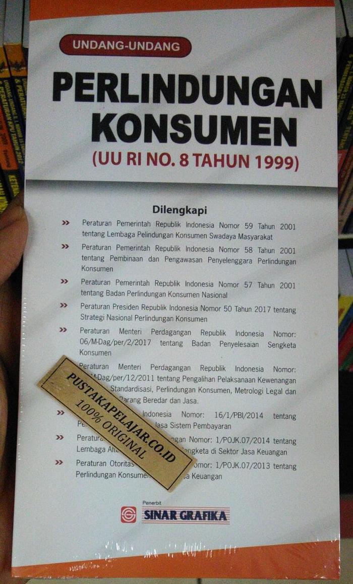 Gambar BUKU PERLINDUNGAN KONSUMEN - SINAR GRAFIKA dari Pustaka Pelajar_NEW undefined Tokopedia