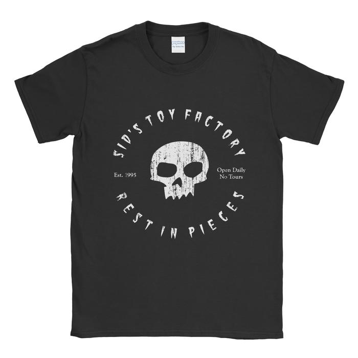 Baju Kaos Tshirt Toy Story Sid Toy Factory Hitam, XS