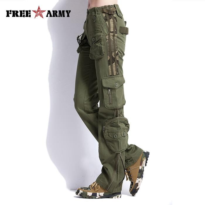 Jual New Large Size Cargo Pants Women 