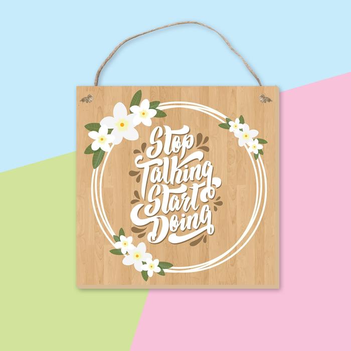 Gambar VHD Quote Home Wall Decor Gantungan Hiasan Dinding Kata Motivasi B dari Vingy Home Decor undefined Tokopedia