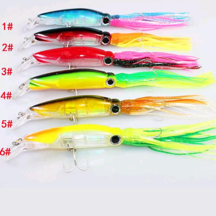 Gambar Squid Fishing lure 40g - 14cm Trible Hooks Tackle dari chaca ais akbar shop undefined Tokopedia