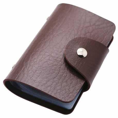 Gambar Dompet Kartu 24 Slot Tempat Credit Card Case ATM Debit KTP Member - Cokelat dari Lbagstoremall undefined Tokopedia