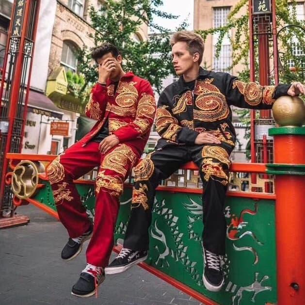 supreme dragon work pant
