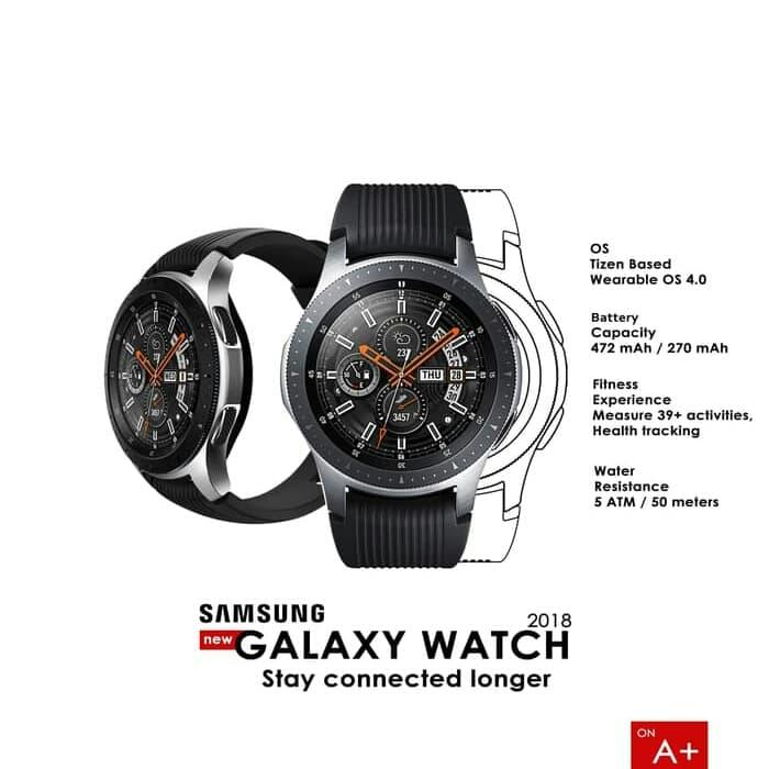 Smartwatch 46mm Samsung Galaxy Watch Active R800 Jual Samsung