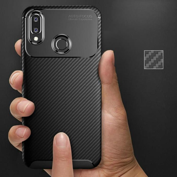Gambar Case Honor 8X Softcase Honor 8X Shockproof Carbon - Hitam dari Calvin Acc undefined Tokopedia