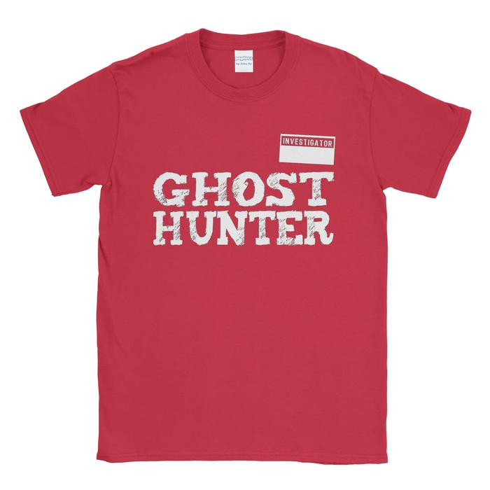 Gambar Baju Kaos Tshirt Ghost Hunter ID - Merah, XL dari Popless Clothing undefined Tokopedia