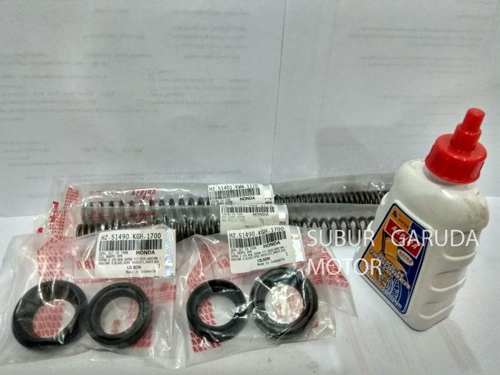 Gambar PAKET KURAS OLI SHOCKBREAKER DEPAN NEW ABSOLUTE REVO FIT MERK ASPIRA dari suburgarudamotor undefined Tokopedia