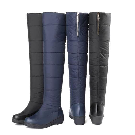 Jual Sepatu Winter Boots Wanita Winter Boots Basic Over Knee