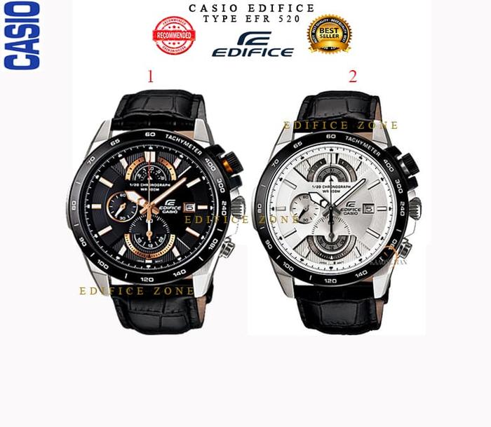 Jual Jam Casio Edifice EFR 520- ef520 - Type 520 - Casio Water Resistant -  Jakarta Pusat - btime.id | Tokopedia