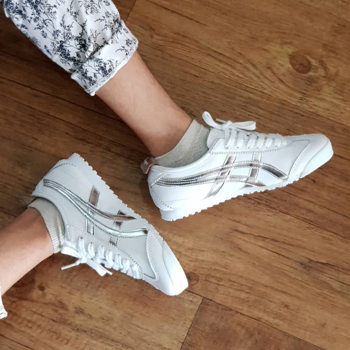 Onitsuka mexico best sale 66 white silver