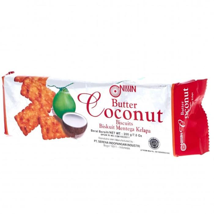 Gambar NISSIN BUTTER COCONUT 200 GRAM 1 KARTON ISI 24 PAK - PACK dari Harum Mandiri undefined Tokopedia