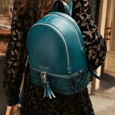Michael Kors Rhea Medium Snake Teal 