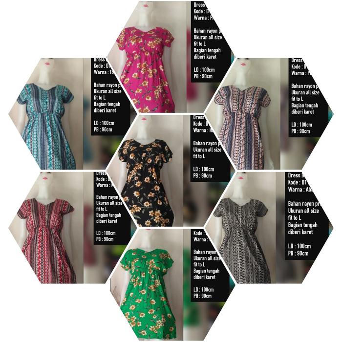 Gambar dress pendek dengan lengan pendek dari cningnong bali undefined Tokopedia