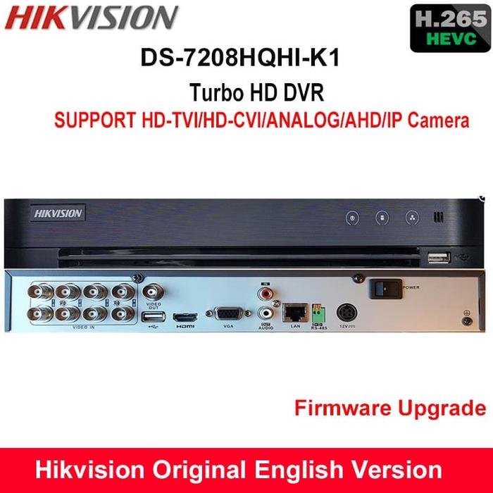 Jual Dvr Hikvision Ds 78hqhi K1 8 Ch H265 Recording 1080p Turbo Hd 4 0 Kota Surabaya Dorang Cctv Tokopedia