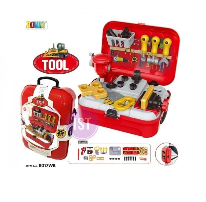 Jual MAINAN ANAK PERKAKAS TUKANG TAS TOOL BACK PACK PLAYSET BOWA