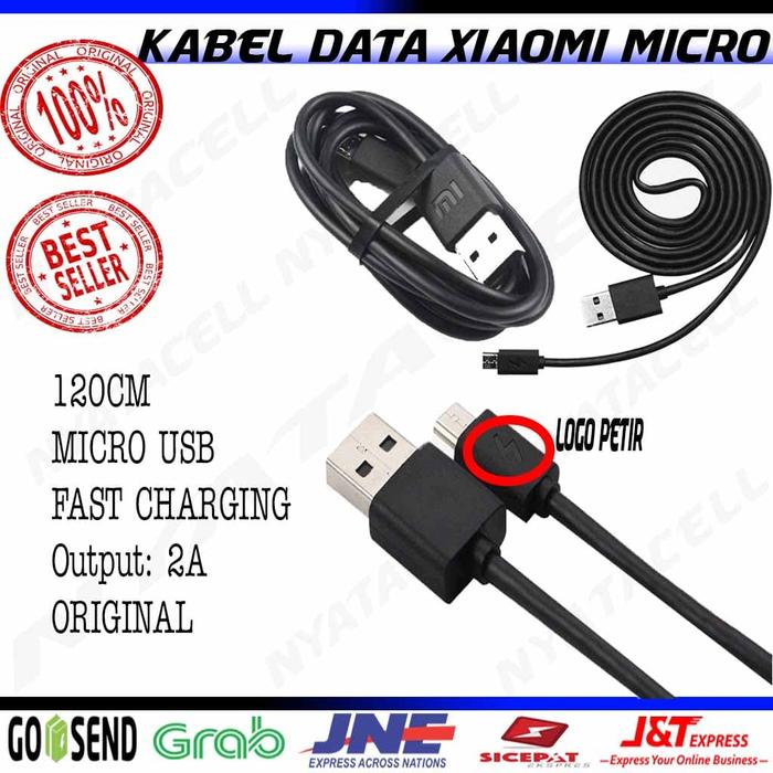 Gambar Kabel Data Xiaomi Micro USB Original 100% 5V 1A Redmi/Note/MI 1 2 3 4 dari NYATACELL undefined Tokopedia