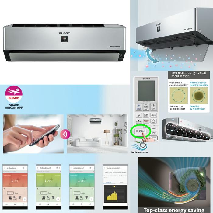 Jual Ac Sharp Ah Xp10vxy J Tech Inverter Wifi Series 1pk Jakarta Pusat Rinz Olshop 