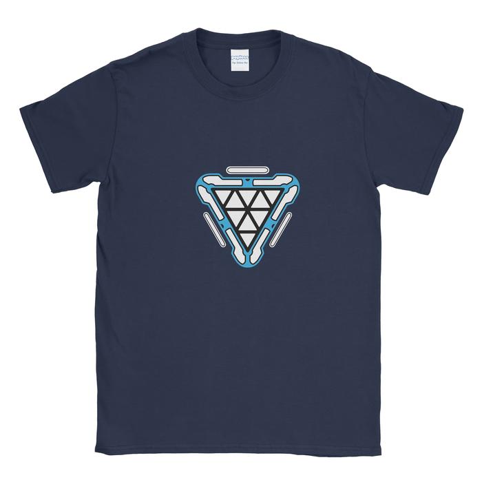 Baju Kaos Tshirt Iron Man Heart Navy, XS - Main Image