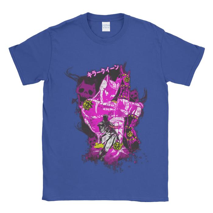 Gambar Baju Kaos Tshirt Jojo Bizare Killer Queen - Biru, M dari Popless Clothing undefined Tokopedia