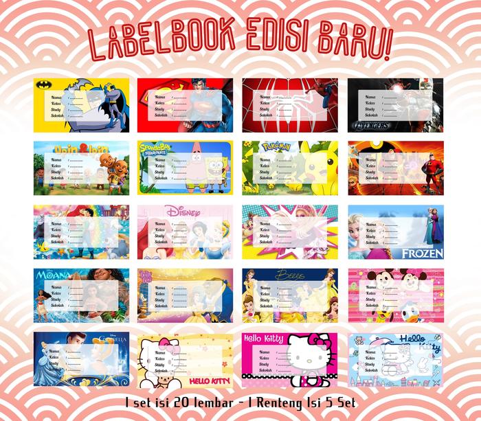 Jual Label Book Sticker Label Nama Stiker Buku Meikono Kota Semarang Lotus Stationery Tokopedia