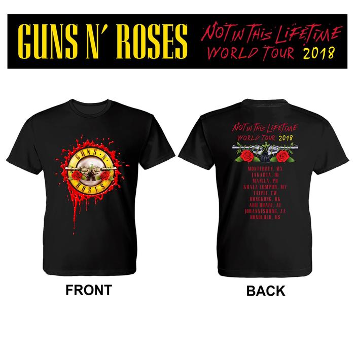 Jual Kaos GUNS N ROSES - GNR WORLD TOUR 