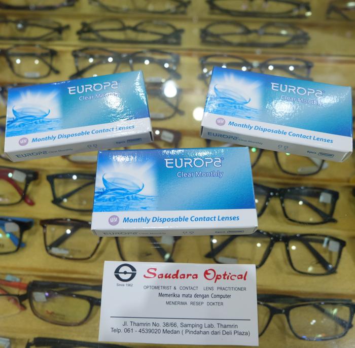 Gambar Softlens Europa Clear Monthly dari Saudara Optical Medan undefined Tokopedia