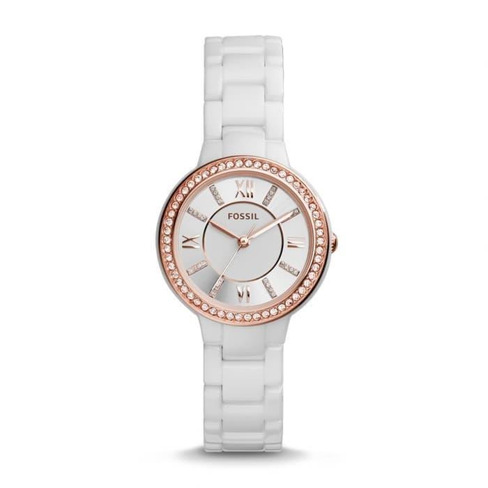 Jual Fossil CE1082 Virginia white ceramic jam tangan wanita