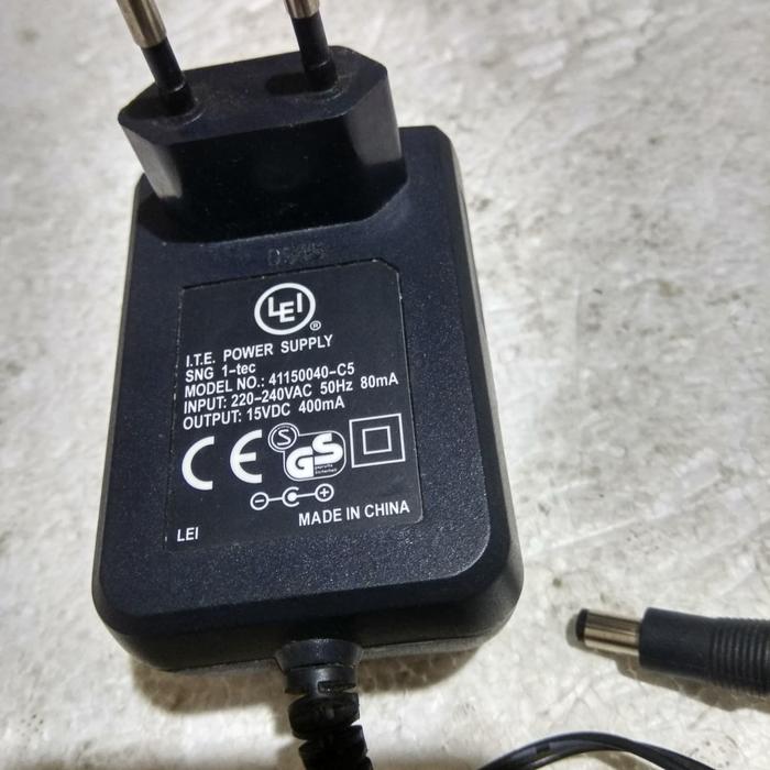 Jual Adaptor LEI 15VDC 400mA - Kab 