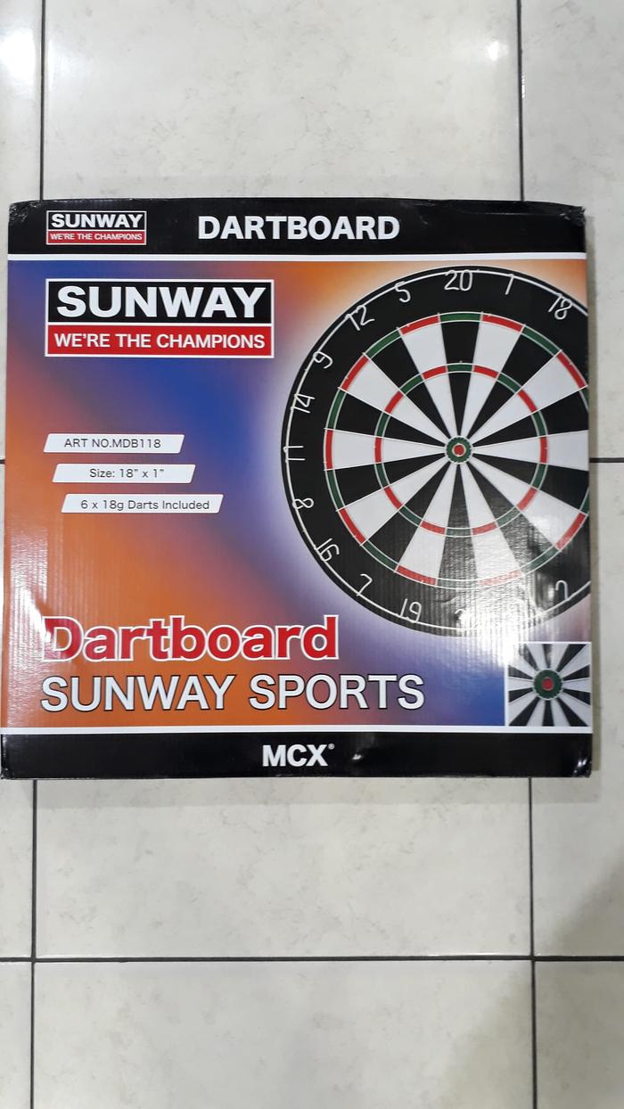 Gambar Dart Game Dard Board Papan Dart 18 inch dari WarungOlahraga undefined Tokopedia