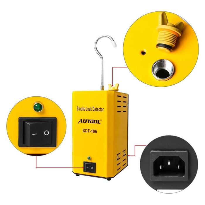 Gambar SDT106 EVAP Automotive Smoke Leak Detector Smoke Test Motor mobil truk dari Alish Tech undefined Tokopedia
