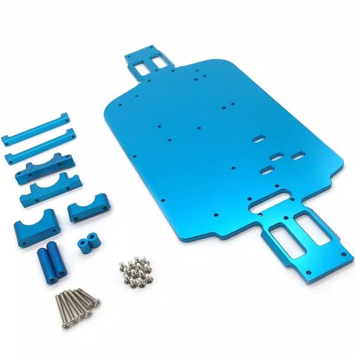 Jual Lower deck allumunium wltoys vortex A959 A979 A949 allu Kab