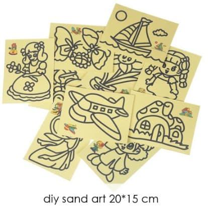 Gambar SAND ART - Melukis Pasir 20*15cm Diy Sand Art dari Kids Fun Learning Toys undefined Tokopedia