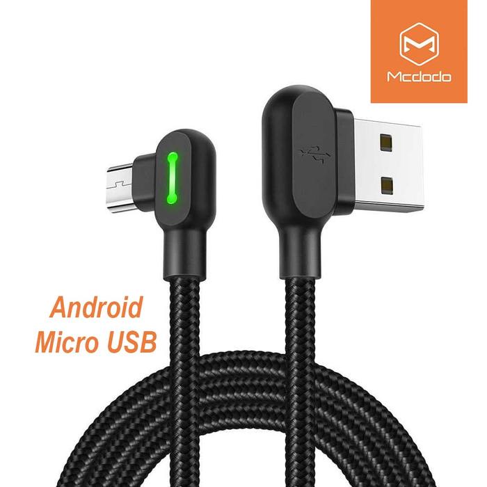 Gambar MCDODO L 90 Degree Kabel Data Fast Charging iPhone Android - Micro USB dari OBIN Retail undefined Tokopedia