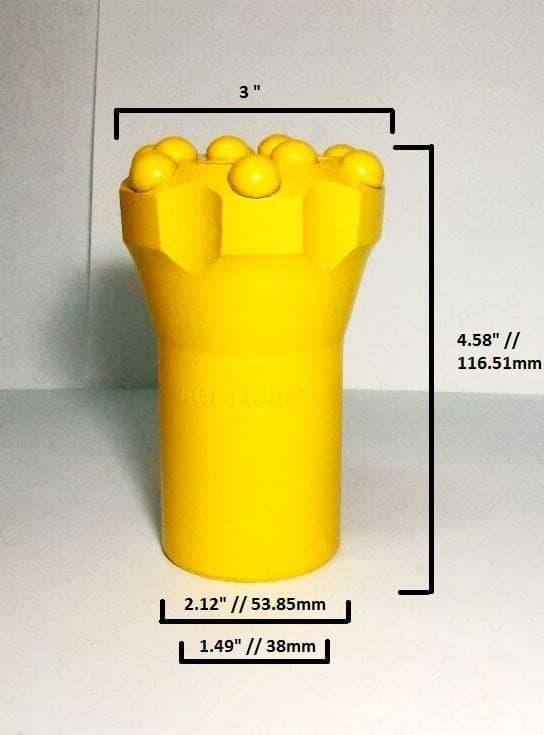Gambar Button Bit 3" Inch T38 Ingersoll Rand PN: 3B15S1 (Mata Bor Rock Drill) dari ZRAVAN SAMAJAYA undefined Tokopedia