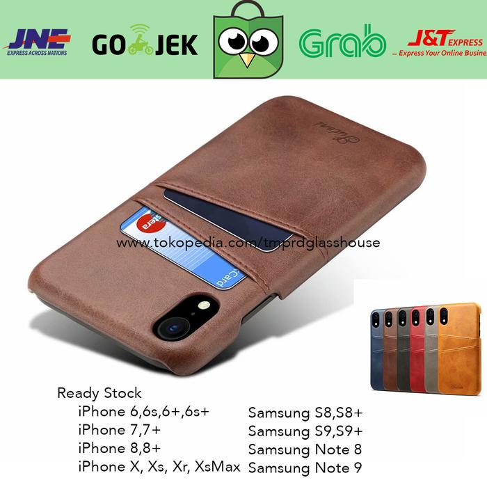 Jual Leather Case iPhone XR XS Max XSMax X 10 Casing Kulit Card