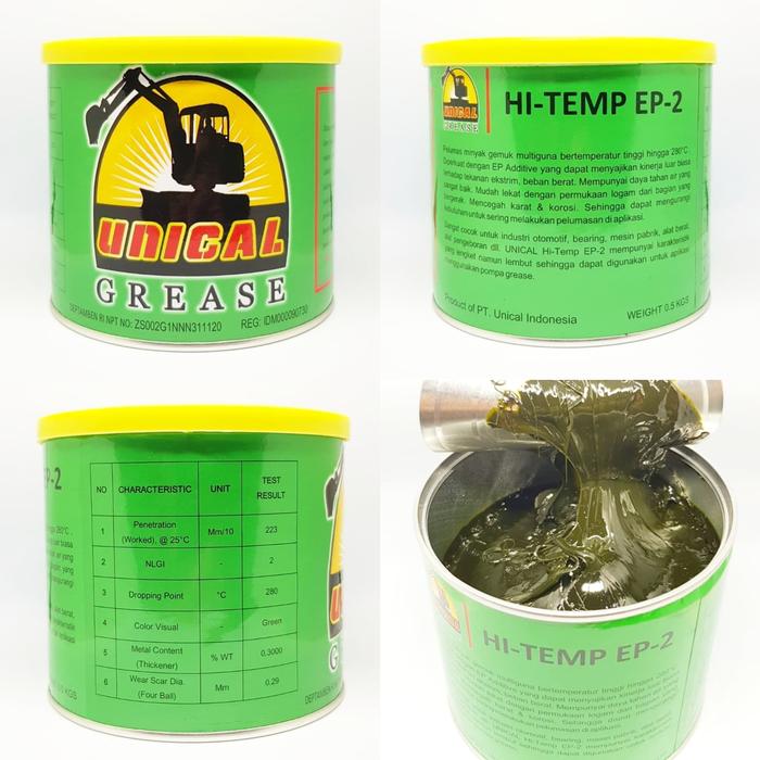 Gambar UNICAL HIGH TEMPERATURE GREASE EP2 (Hijau lengket) MINYAK GEMUK dari UNICAL GREASE INDONESIA undefined Tokopedia