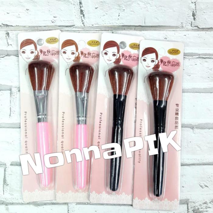 Gambar Kuas blush on bulu PINK atau COKELAT dari NonnaPIK undefined Tokopedia