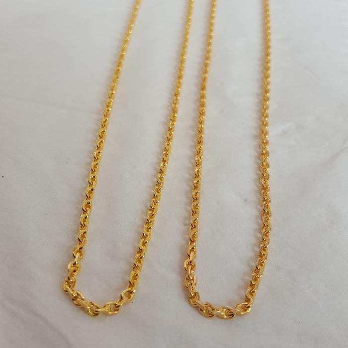 Kalung Rantai Nori Lapis Emas Ukuran 