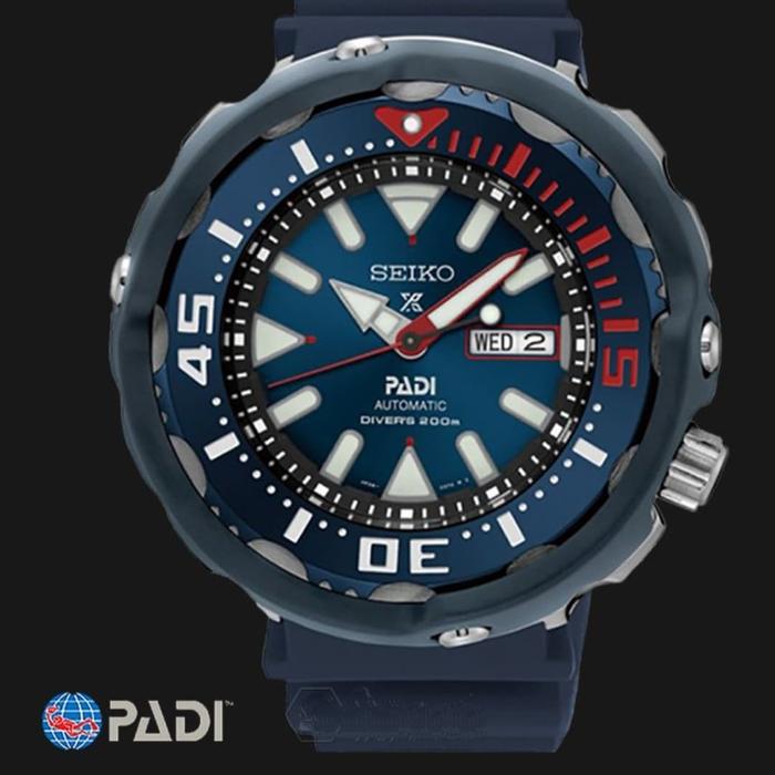 Seiko Prospex Padi Srpa83k1 Automatic Divers 200m Blue Rubber Strap Sp