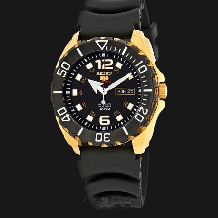 Jual Seiko Sports SRPB40K1 Automatic Black Dial Black Resin