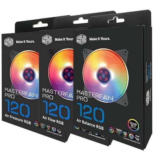 Jual Fan Case Coolermaster MasterFan Pro 120 Air Balance RGB Kab