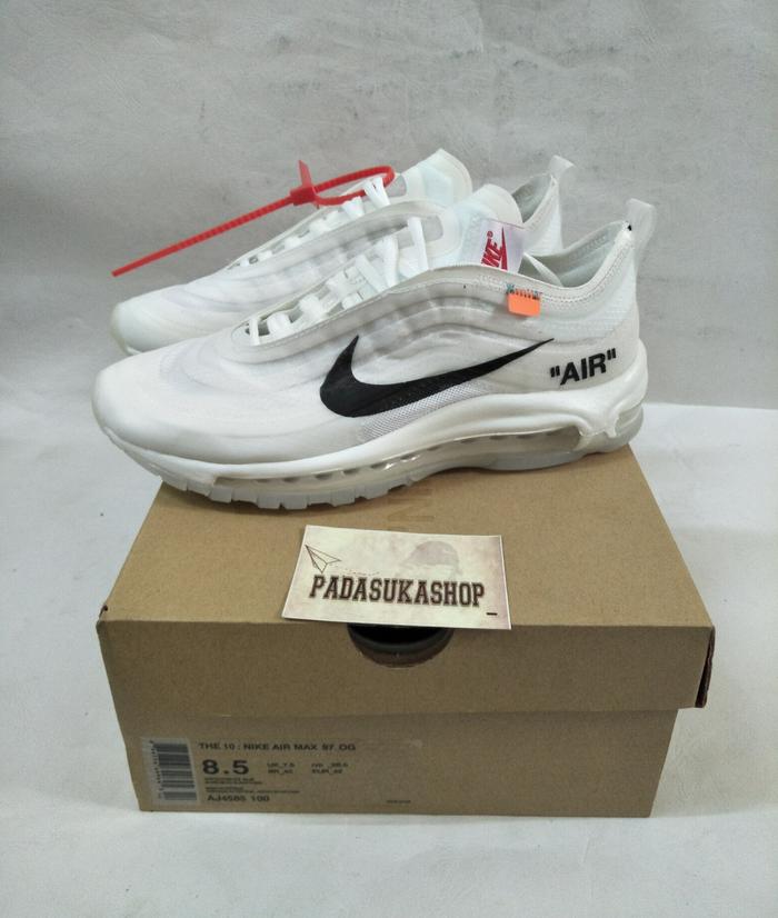 Jual sepatu nike air max 97 OG x off white unauthorized authentic