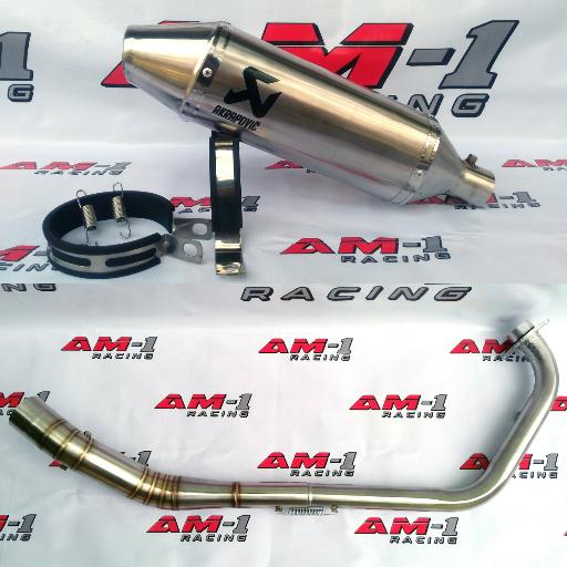 Gambar Knalpot Akrapovic Titan Honda Tiger Revo/Megapro/Verza/New/Las Cacing dari MIO Esprint undefined Tokopedia