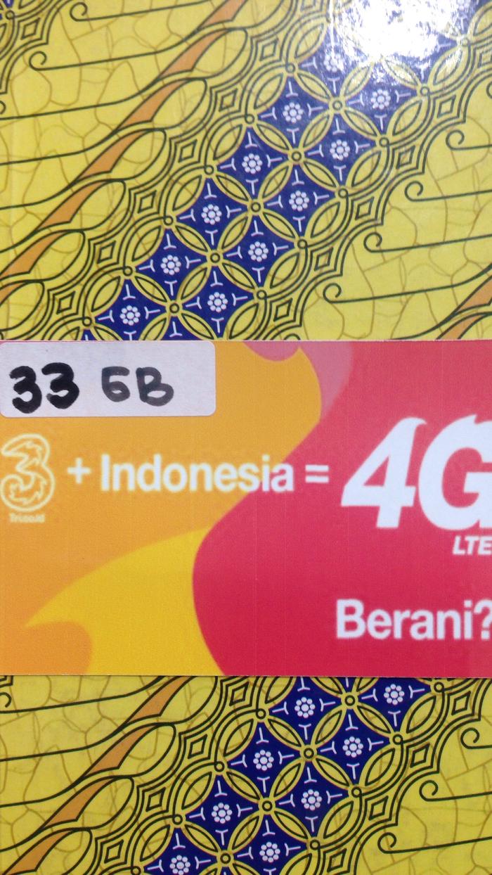 Gambar Quota 33 GB Three - Kenyang Internetan dari Duta Cellular Pekanbaru undefined Tokopedia