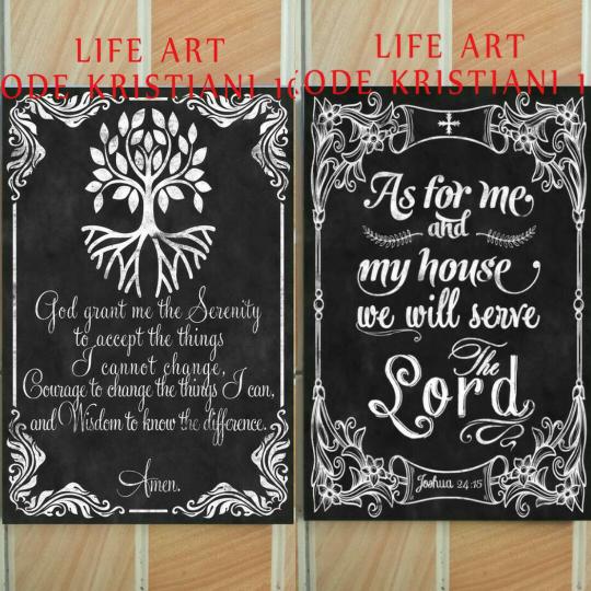 Gambar Poster Kayu Wall Home Decor Unik - Kristiani Series dari Dekor Rumah Yuk undefined Tokopedia